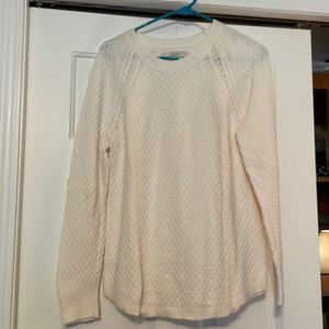 Cream sweater by Loft size medium